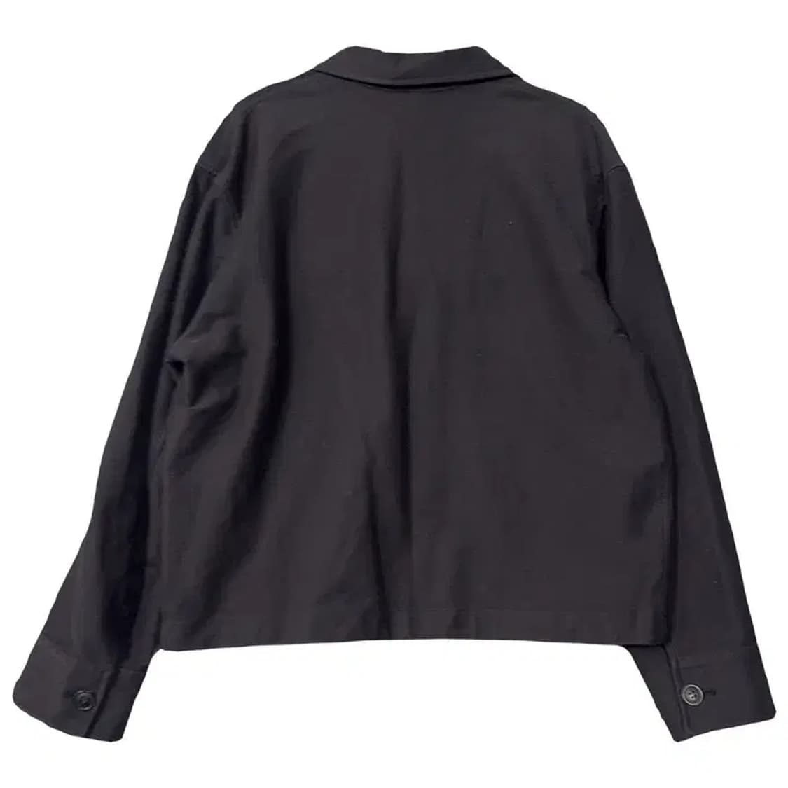 유니클로 블랙 코튼 버튼 카라 자켓 S 상품이미지2