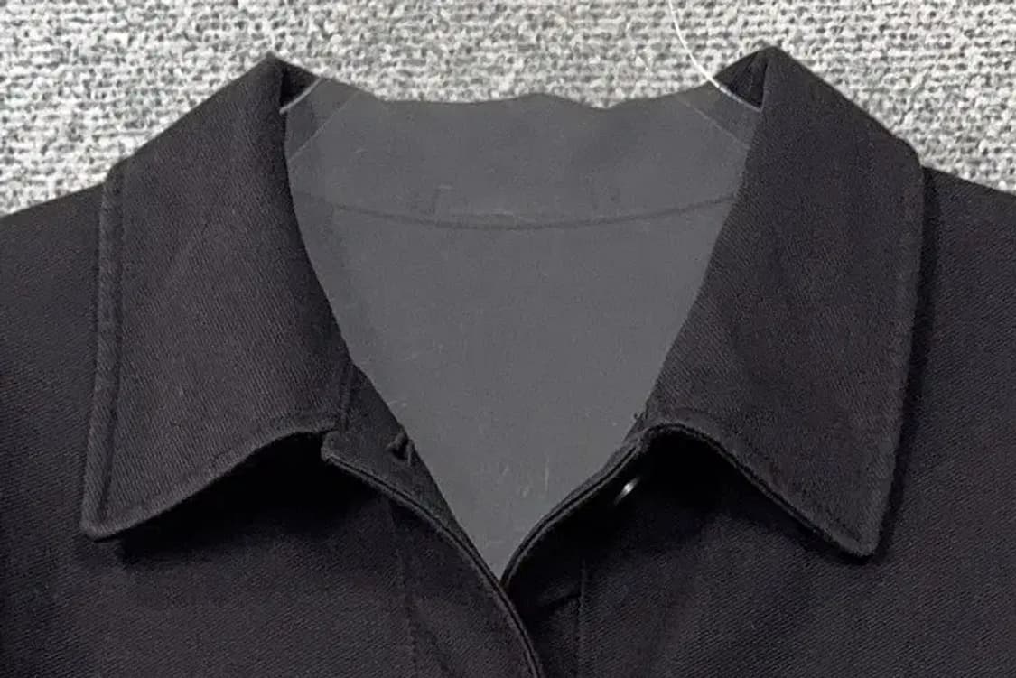 유니클로 블랙 코튼 버튼 카라 자켓 S 상품이미지5