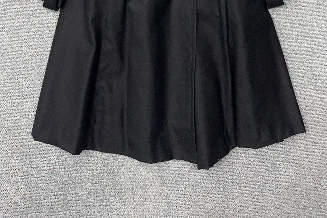 잇 미샤 블랙 벨티드 클래식 트렌치 코트 82-160 상품이미지5