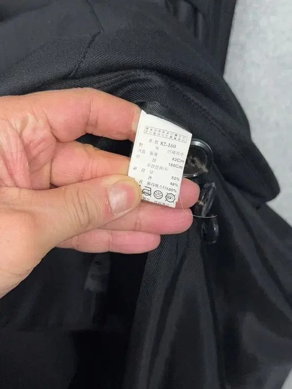 잇 미샤 블랙 벨티드 클래식 트렌치 코트 82-160 상품이미지8