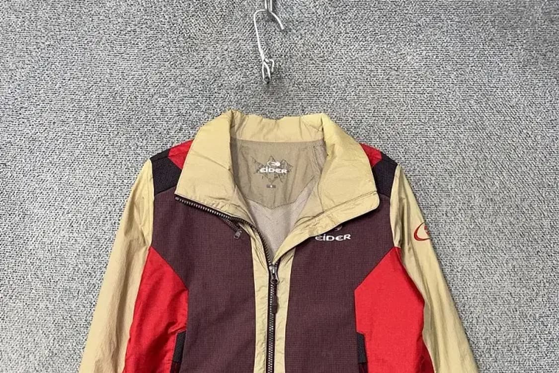 아이더 로고 기능성 나일론 바람막이 S 상품이미지3