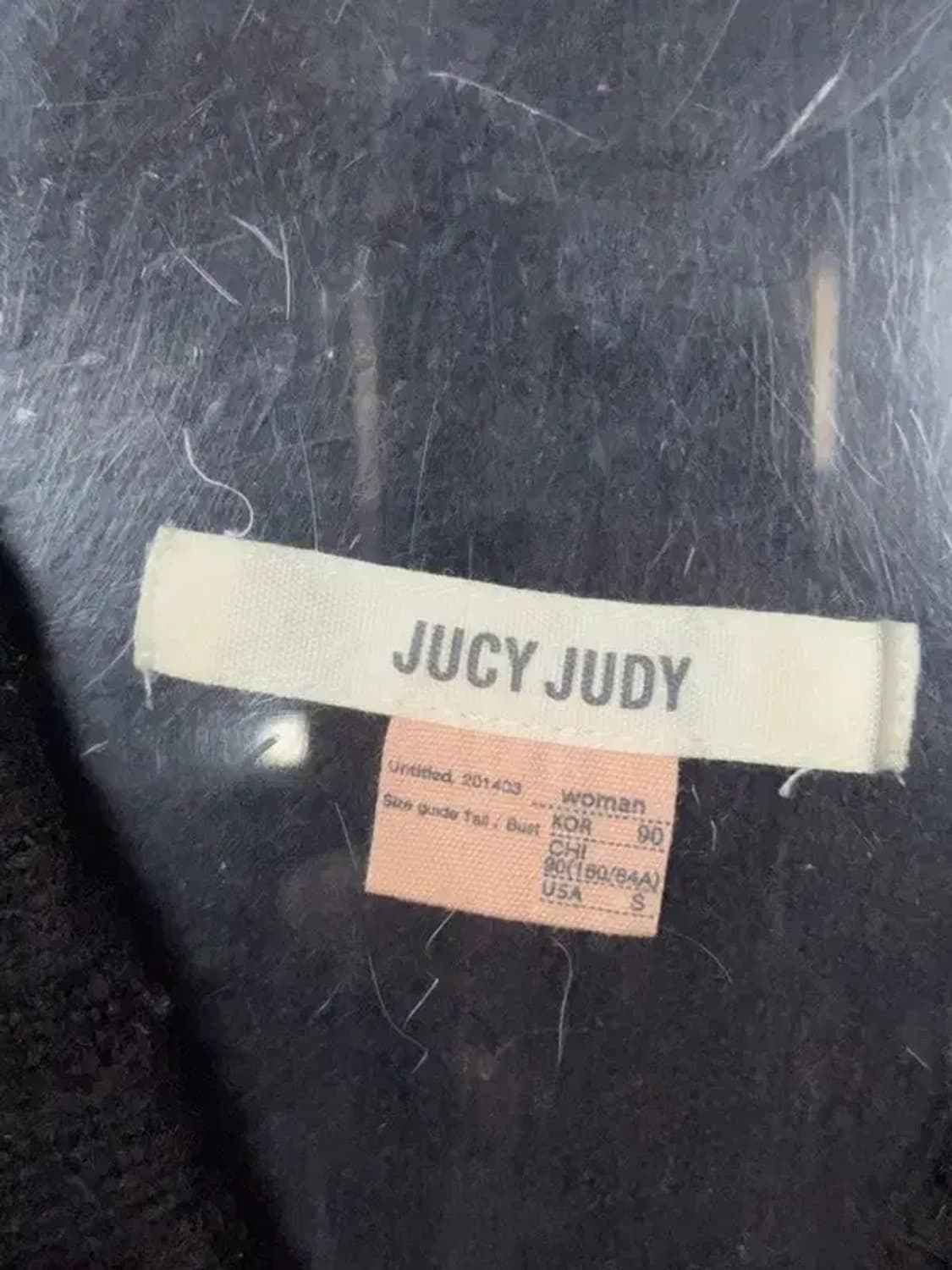 쥬씨쥬디 블랙 스펠 프린팅 니트 S 상품이미지5