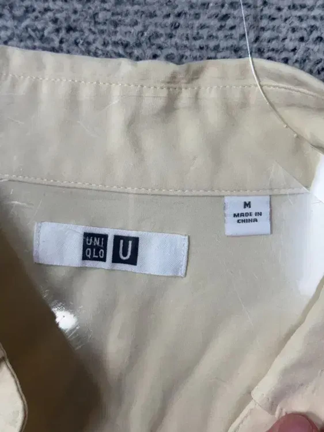 유니클로 레몬 크림 셔츠 M 160/84A 상품이미지6