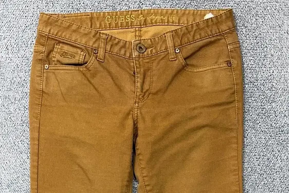 게스 카멜 캐주얼 스키니진 28 상품이미지3