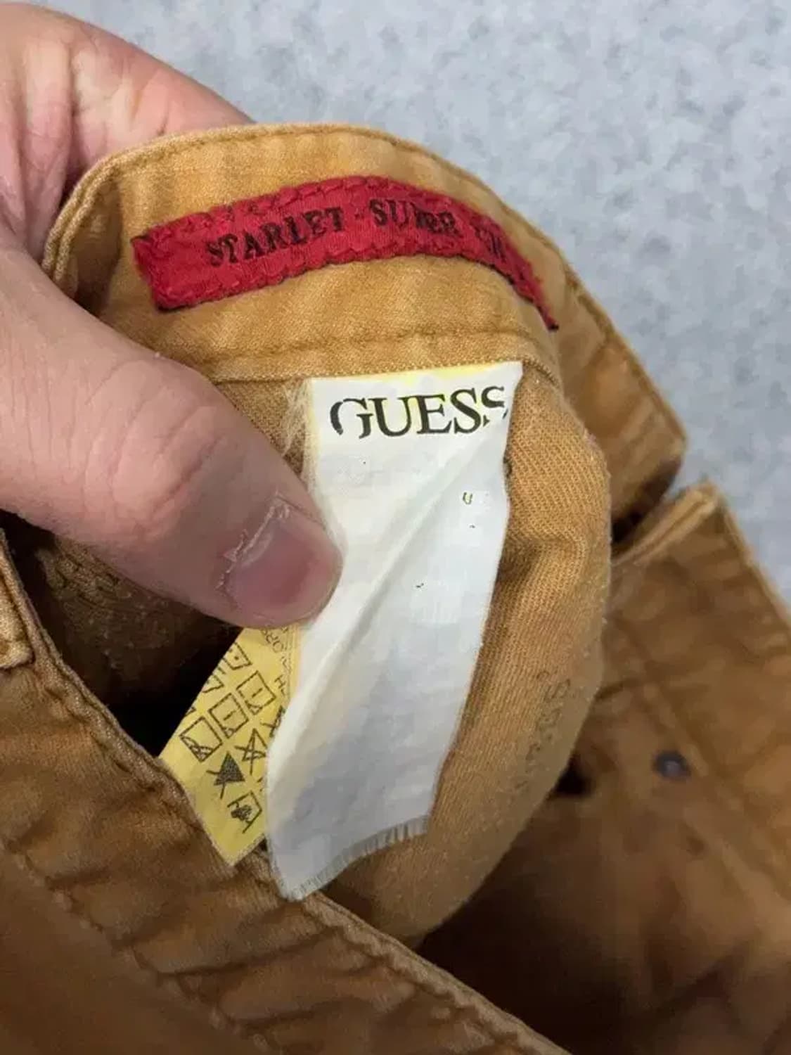 게스 카멜 캐주얼 스키니진 28 상품이미지8