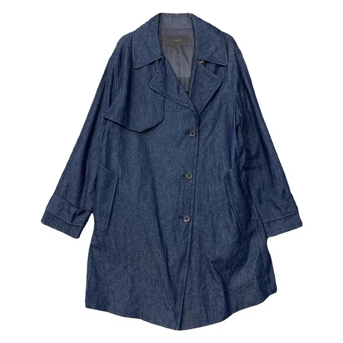 지고트 네이비 인디고 컬러 클래식 트렌치 코트 L 상품이미지1