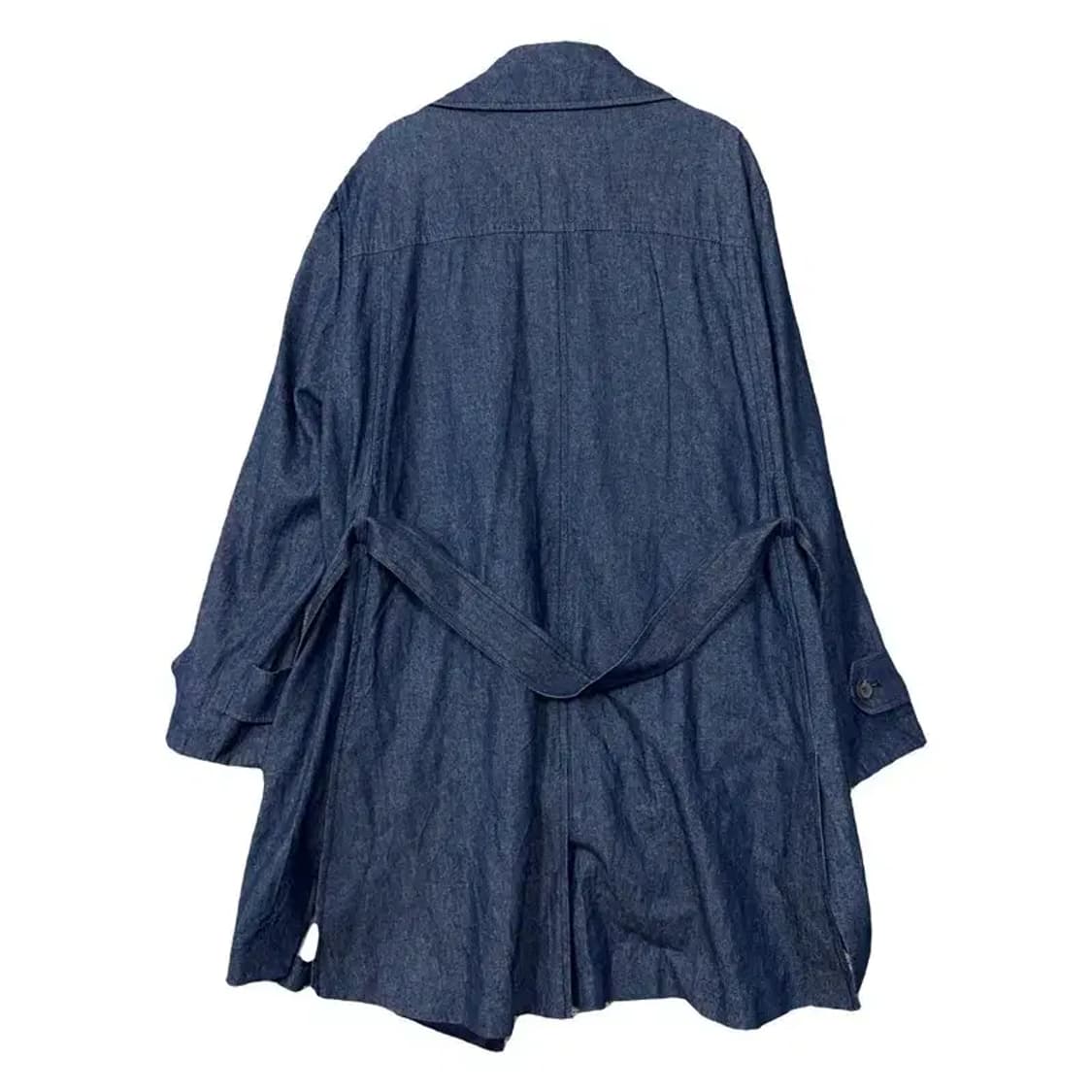 지고트 네이비 인디고 컬러 클래식 트렌치 코트 L 상품이미지2