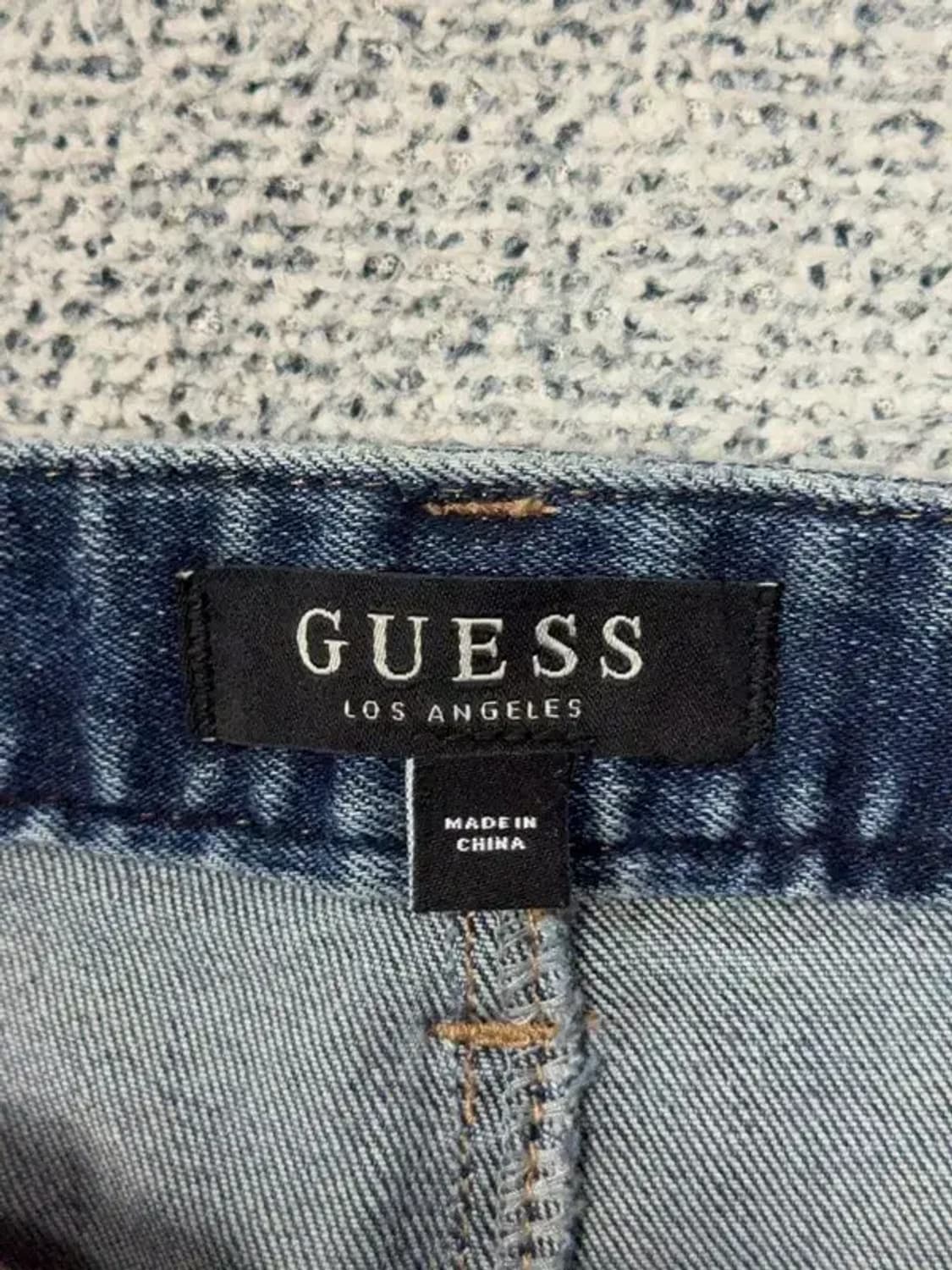 게스 삼각 로고 와이드 핏 청바지 67(27) 상품이미지8