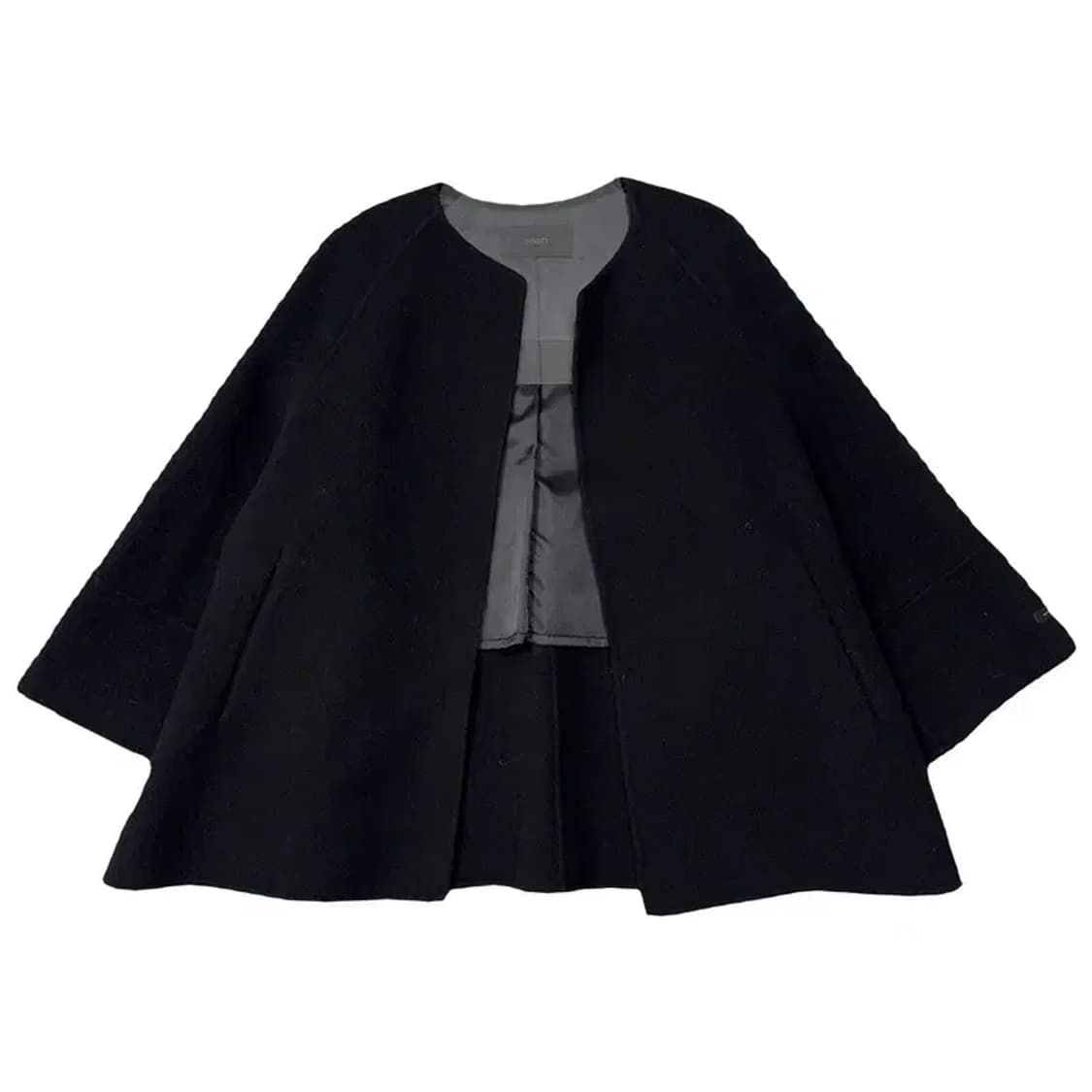 지고트 블랙 빅 사이즈 울 코트 XL 상품이미지1