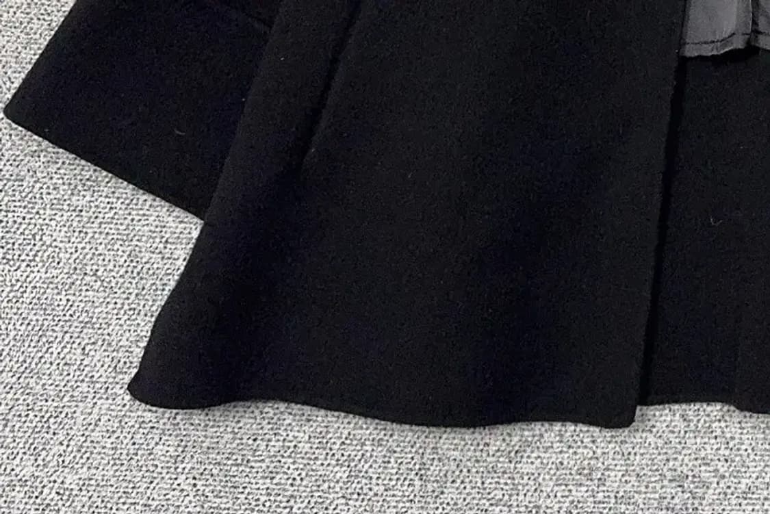 지고트 블랙 빅 사이즈 울 코트 XL 상품이미지6