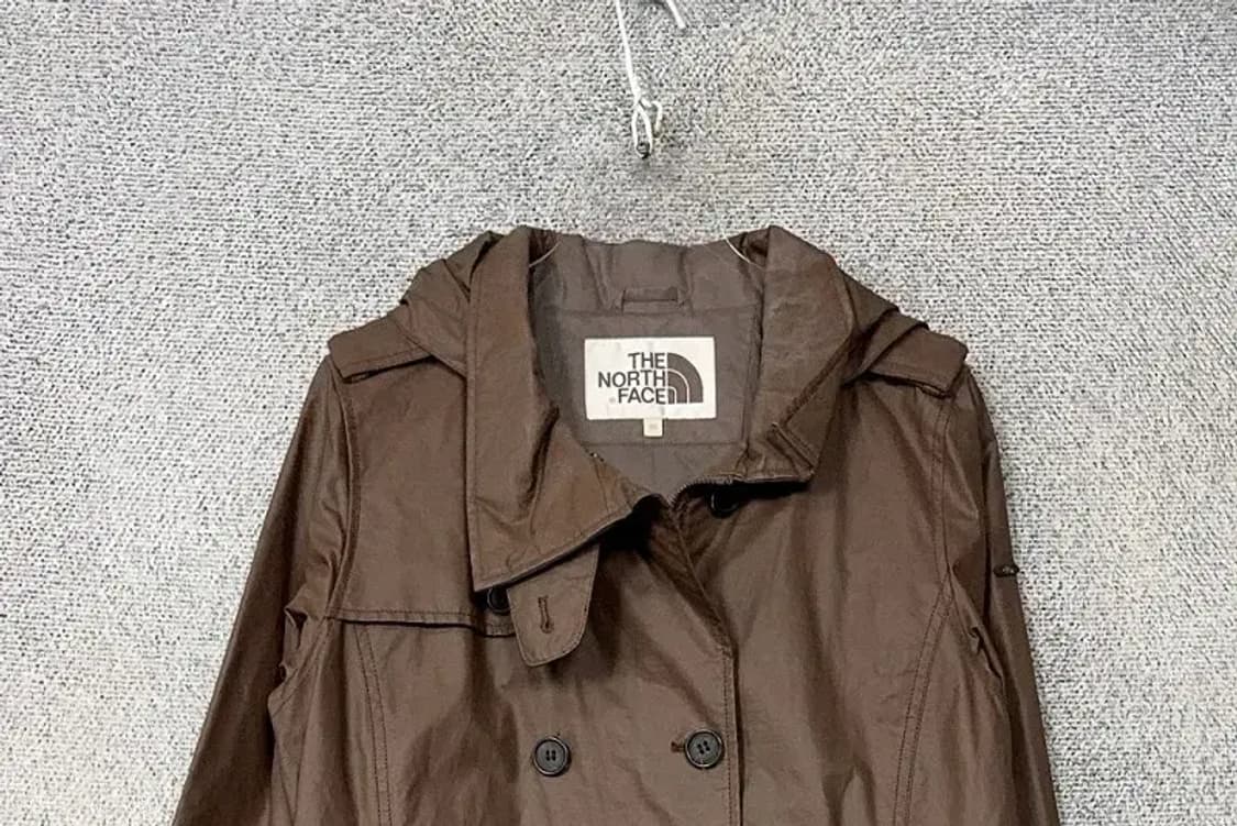 노스페이스 브라운 벨티드 나일론 트렌치 코트 95 상품이미지3