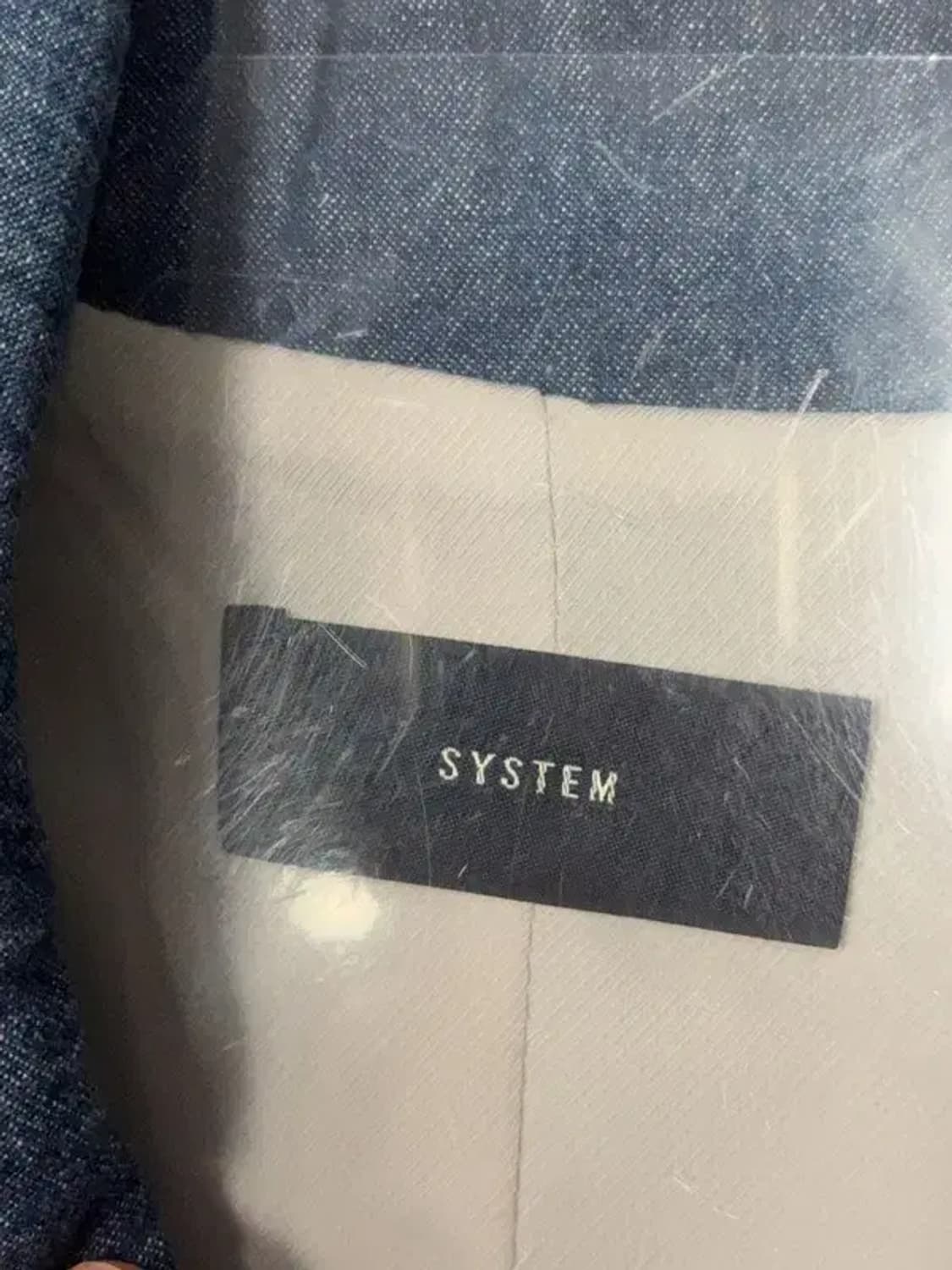 시스템 네이비 인디고 벨티드 트렌치 코트 88-96-165 상품이미지6