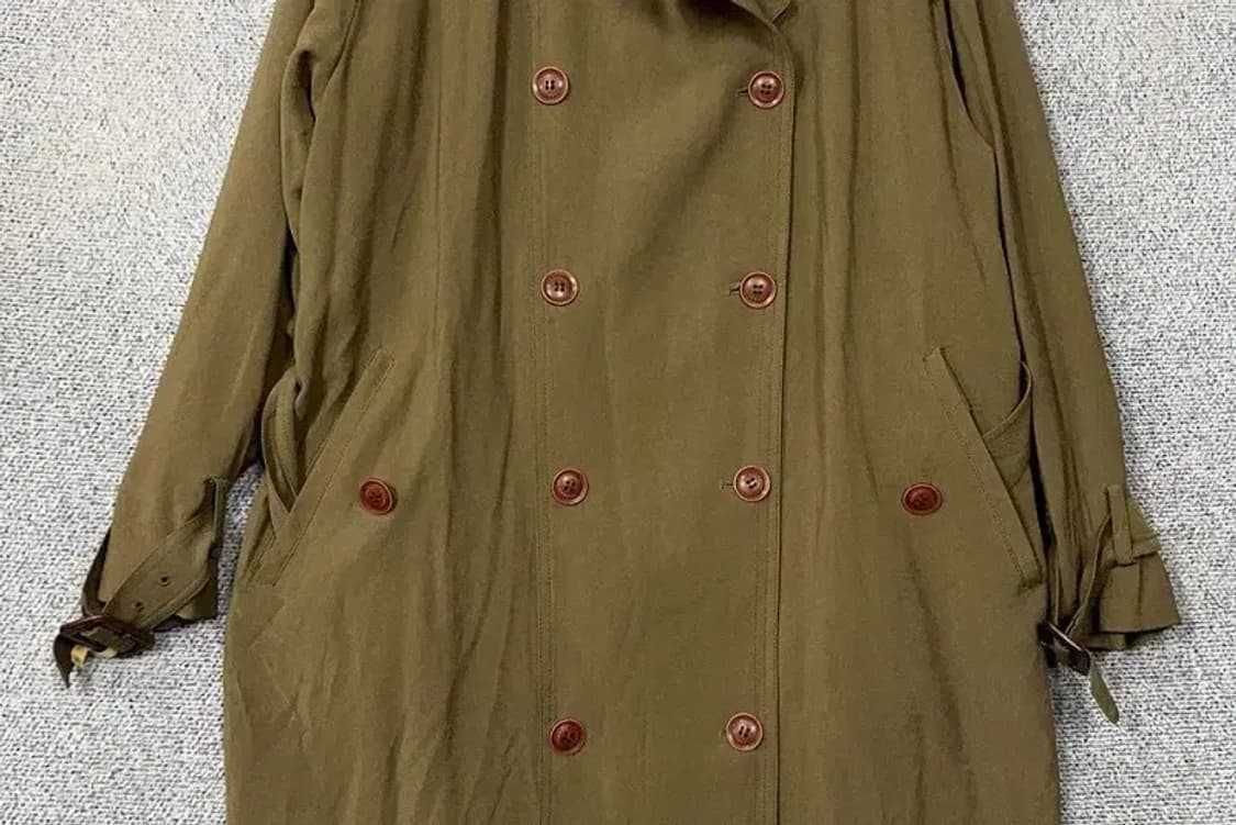 톰보이 카키 벨티드 빅사이즈 트렌치 코트 85-92-160 상품이미지4