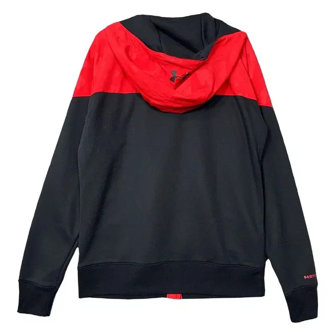 언더아머 레드 로고 기능성 후드 집업 M 상품이미지2