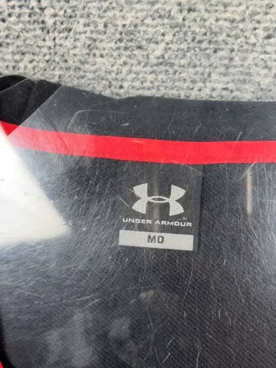 언더아머 레드 로고 기능성 후드 집업 M 상품이미지6