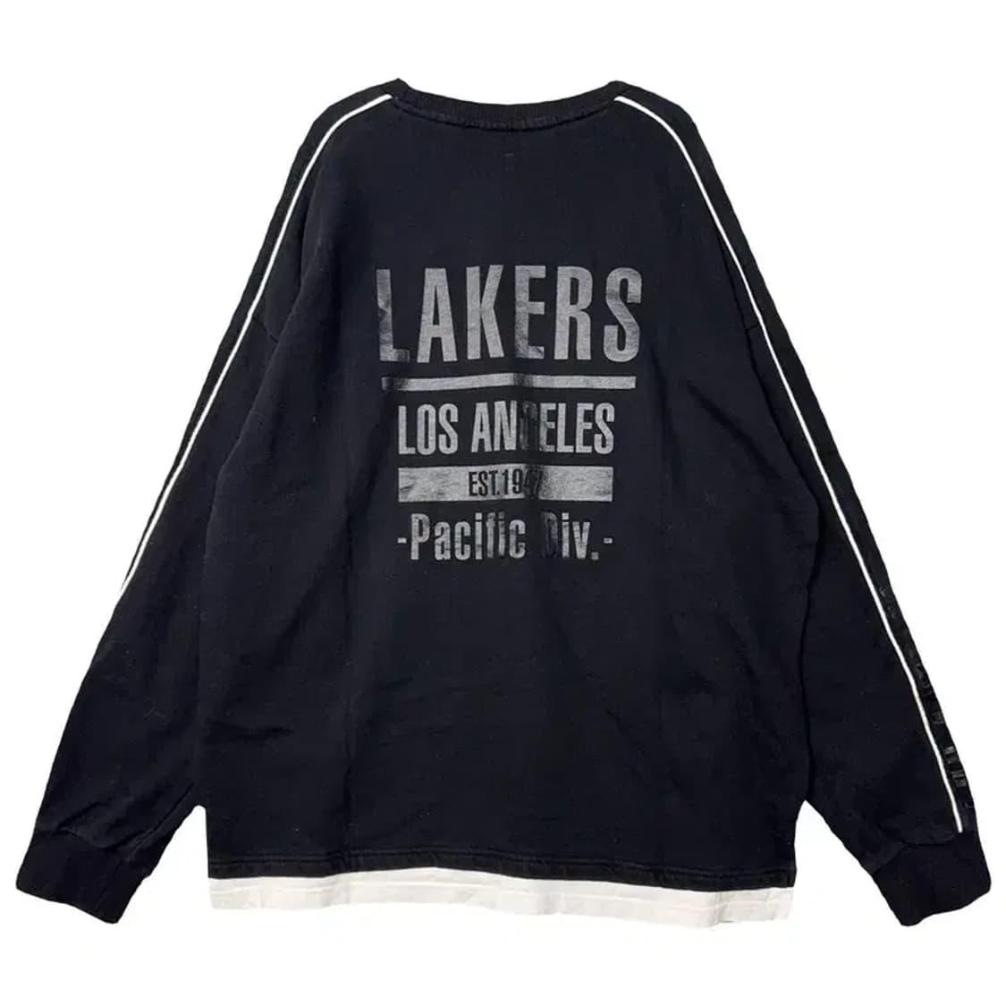 엔비에이 프린팅 블랙 맨투맨 XL 상품이미지2