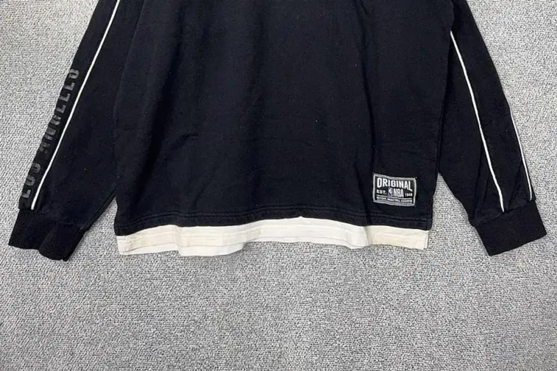 엔비에이 프린팅 블랙 맨투맨 XL 상품이미지4