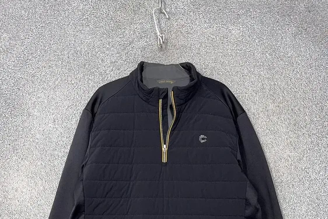 루이까스텔 네이비 로고 골프 기능성 반집업 긴팔 105 상품이미지3