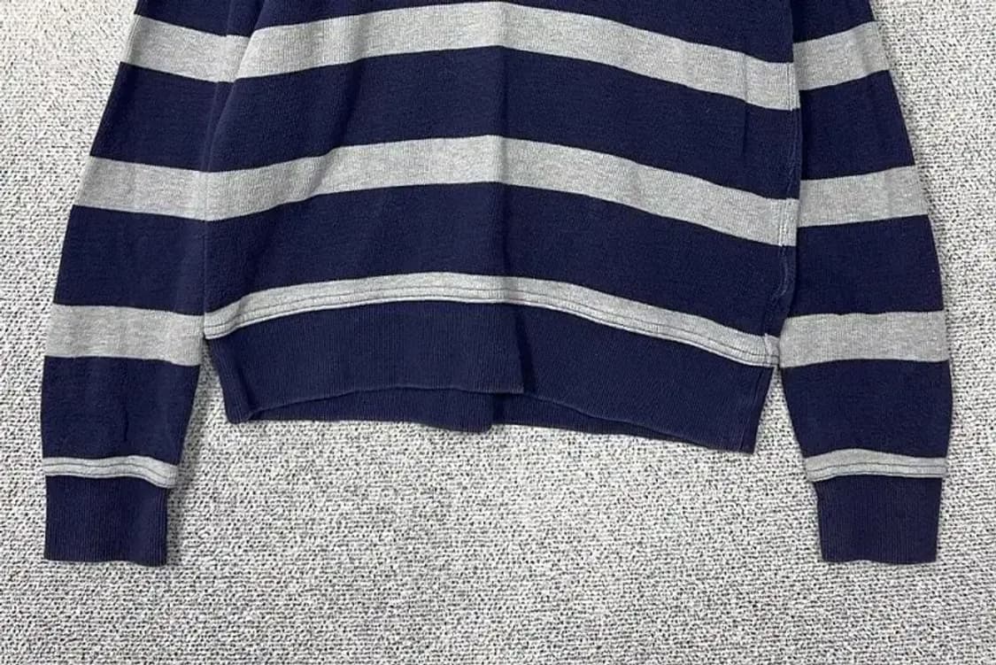 타미힐피거 스트라이프 네이비 코튼 니트 S/P 상품이미지4