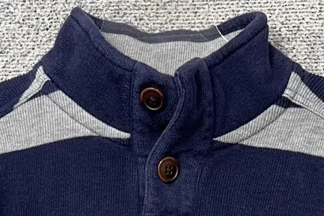 타미힐피거 스트라이프 네이비 코튼 니트 S/P 상품이미지5