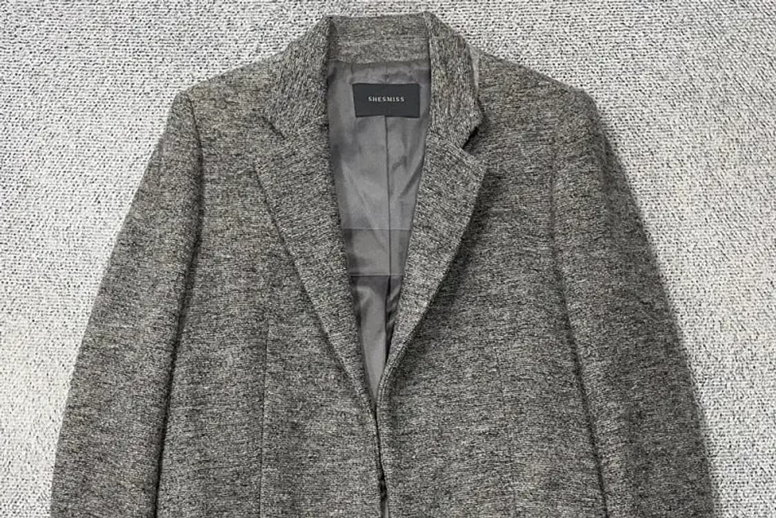 쉬스미스 그레이 울 롱 코트 55 상품이미지3