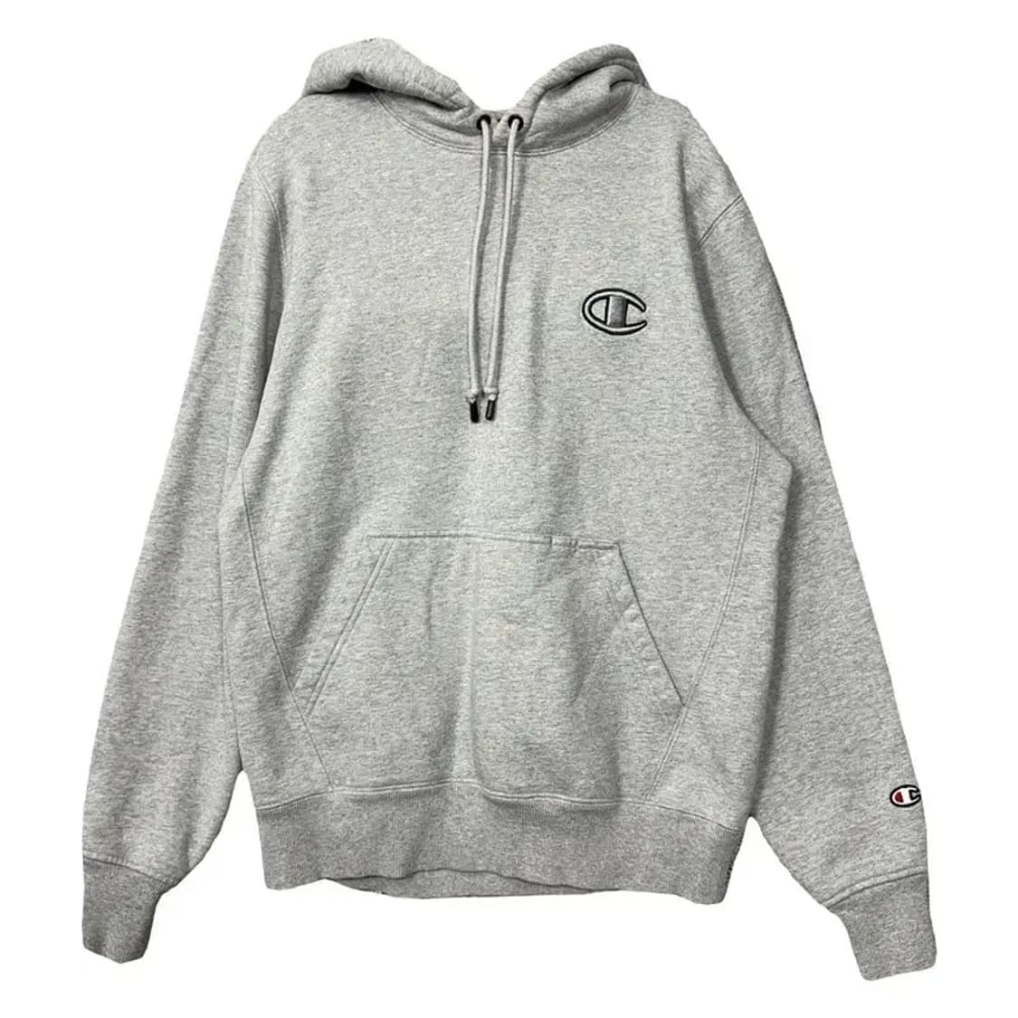 챔피온 라이트 그레이 로고 후드티 MEDIUM 상품이미지1