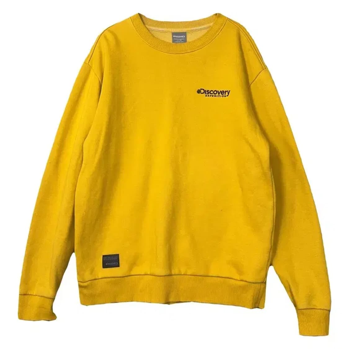 디스커버리 옐로우 로고 맨투맨 MS 상품이미지1