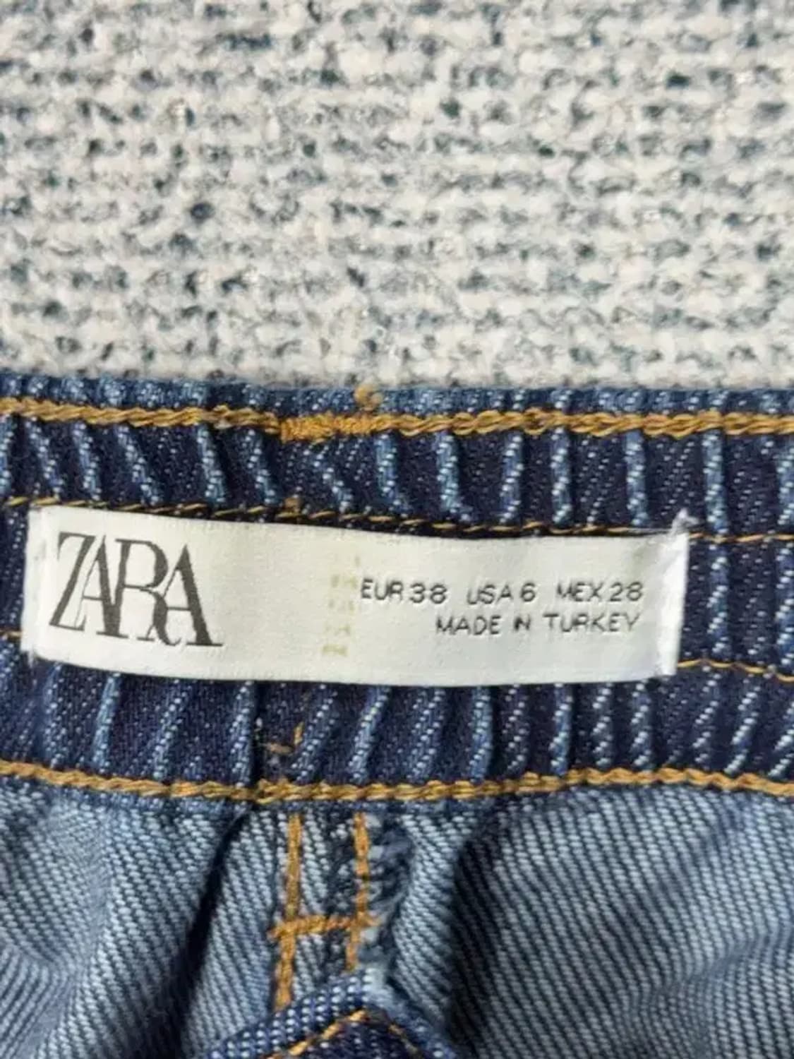 자라 진청 캐주얼 투포켓 데님 조거팬츠 30 상품이미지6