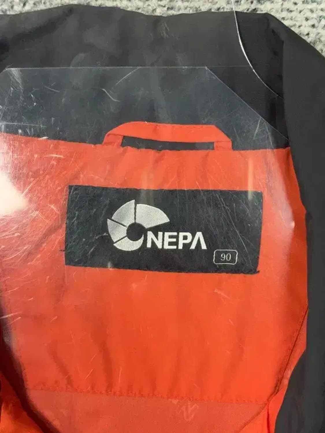 네파 오렌지 로고 기능성 바람막이 90 상품이미지8