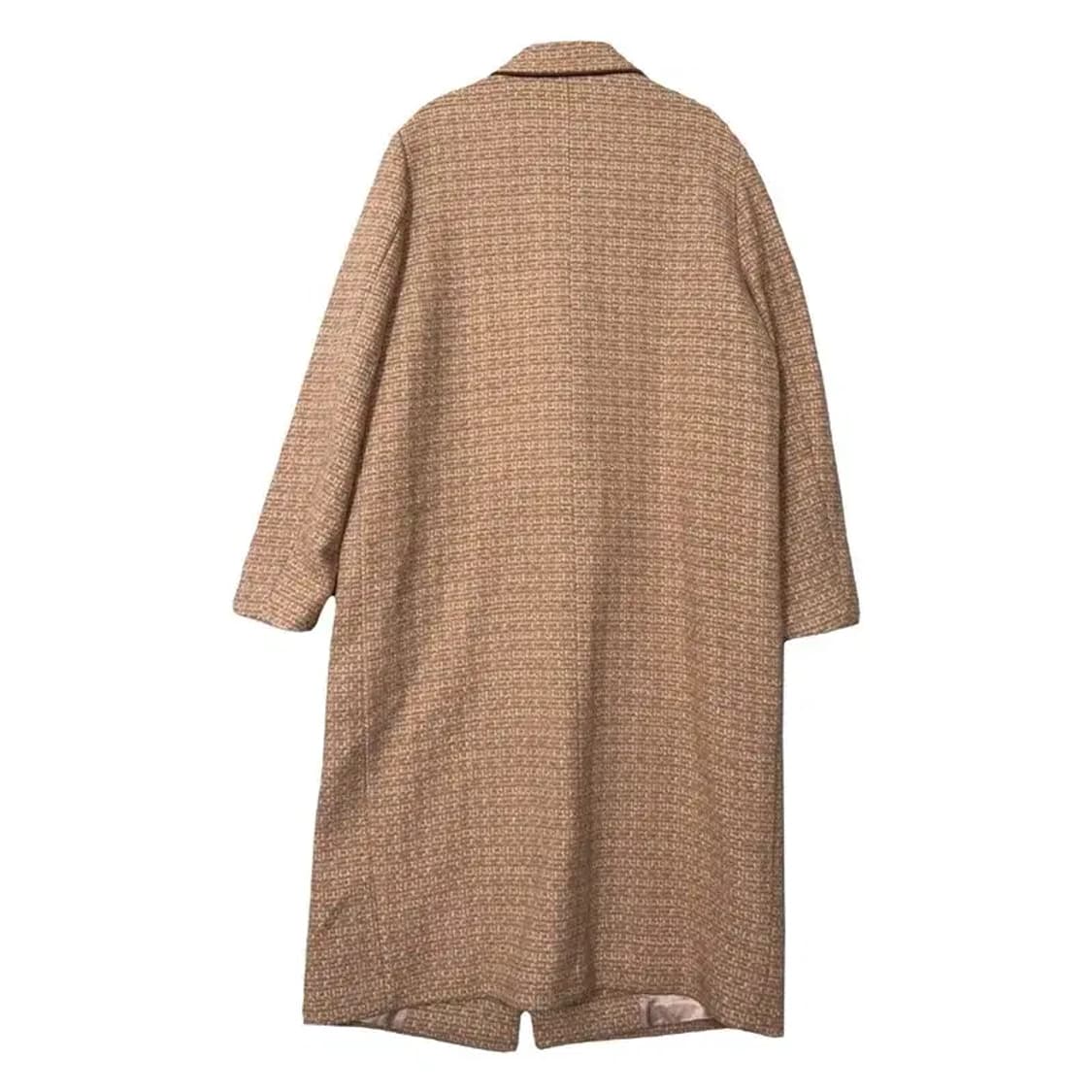 온앤온 체크 베이지 울 포켓 코트 1 상품이미지2