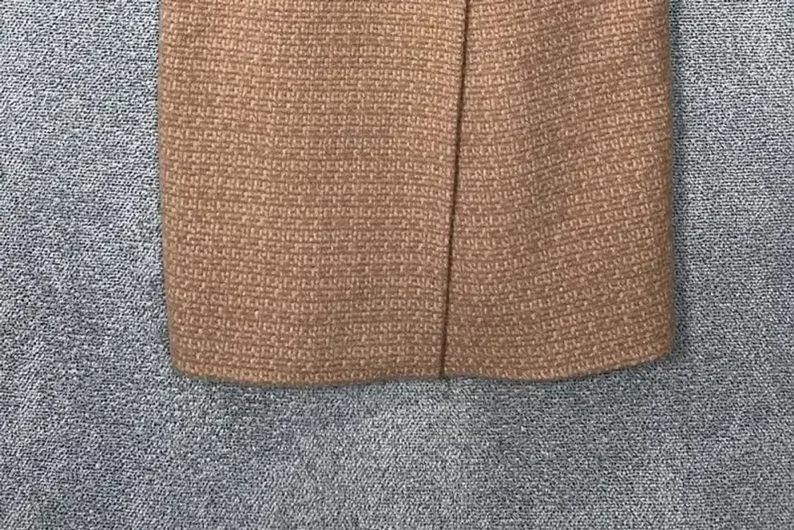 온앤온 체크 베이지 울 포켓 코트 1 상품이미지5