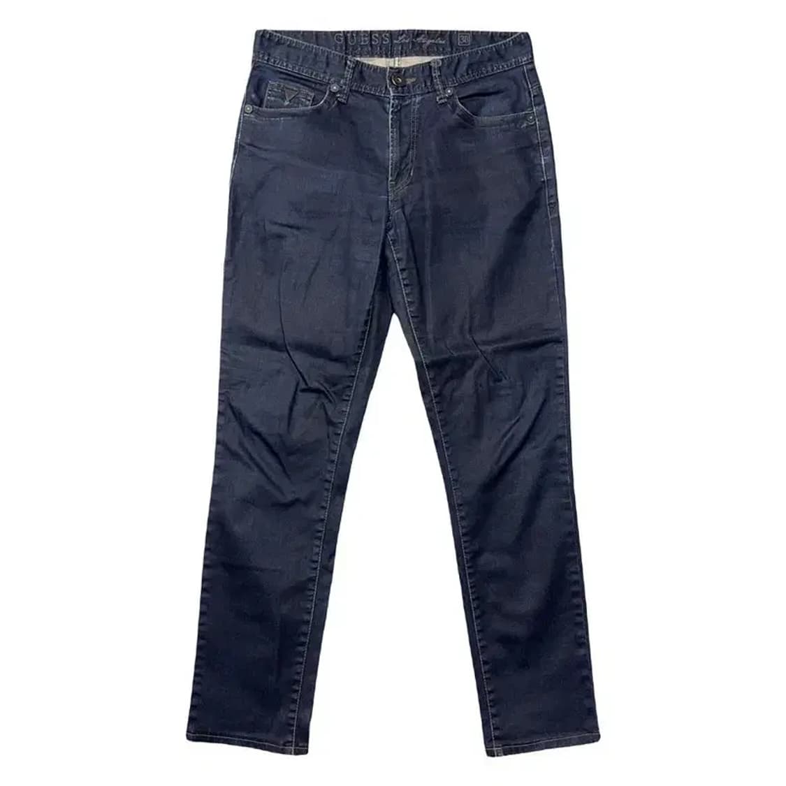 게스 삼각 로고 진청 청바지 32 상품이미지1