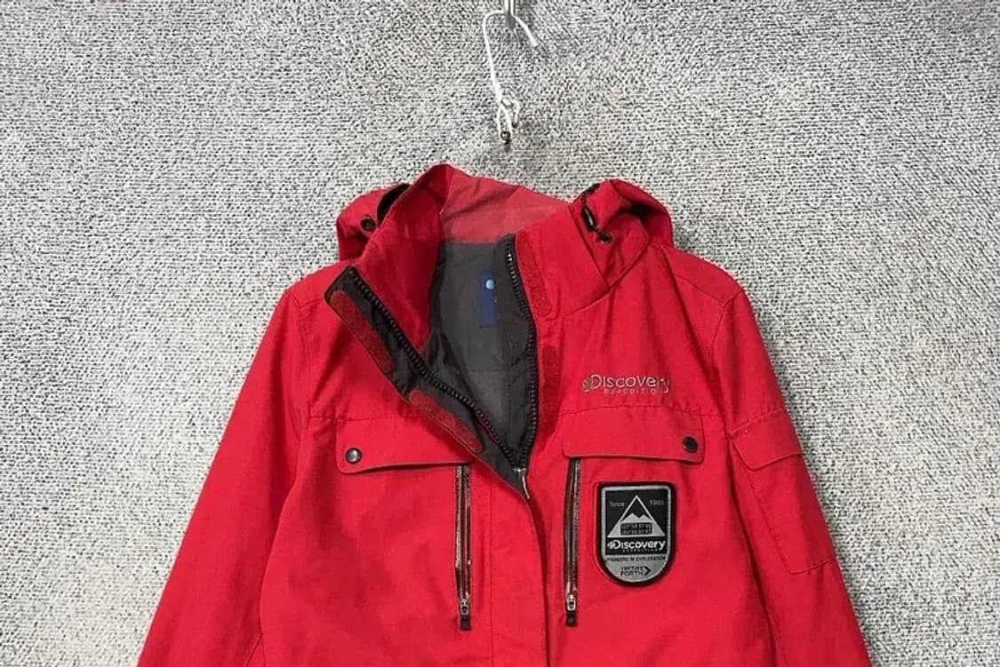 디스커버리 레드 기능성 바람막이 90 상품이미지3