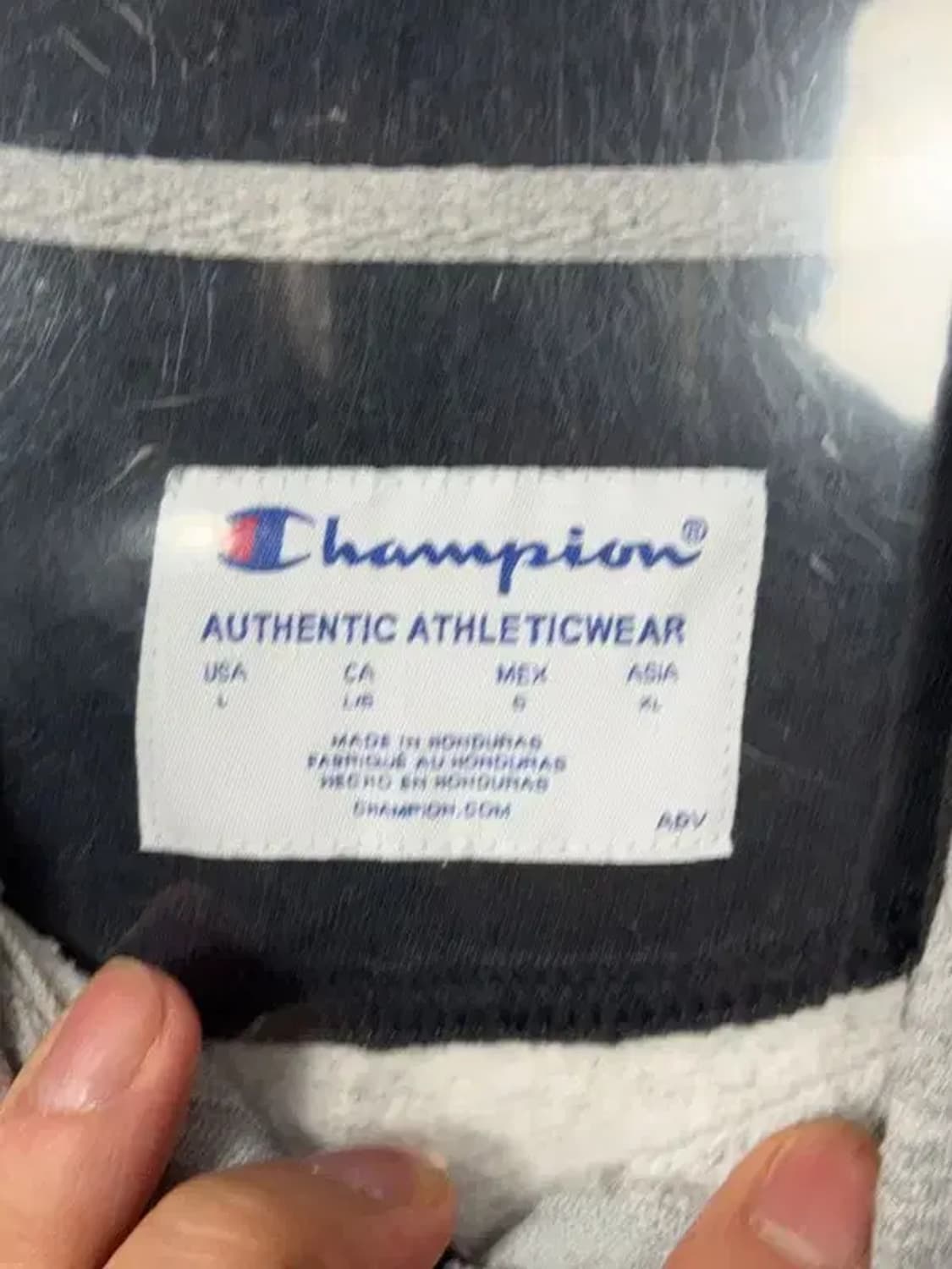 챔피온 라이트 그레이 로고 후드 집업 L/G 상품이미지7