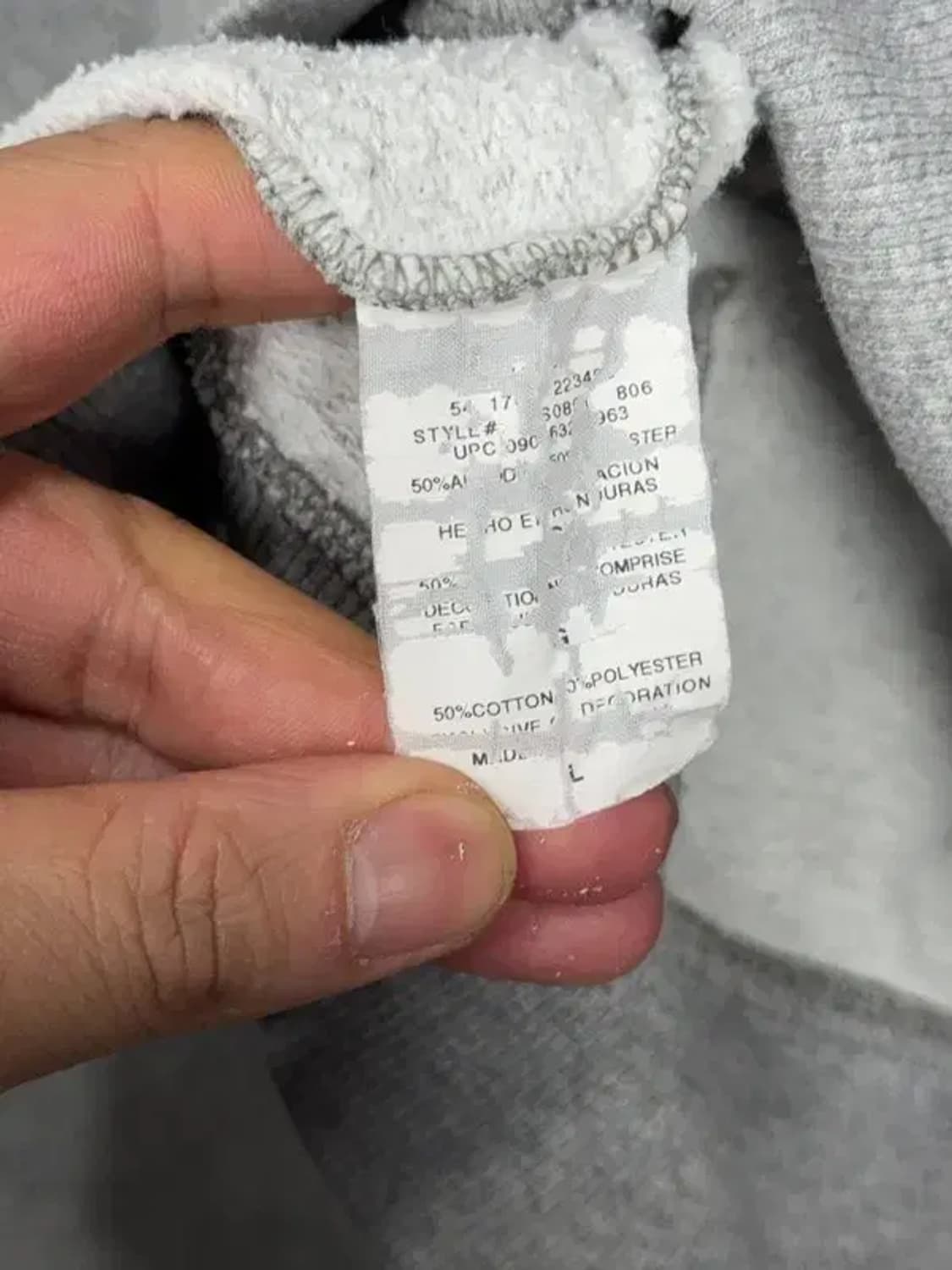 챔피온 라이트 그레이 로고 후드 집업 L/G 상품이미지8