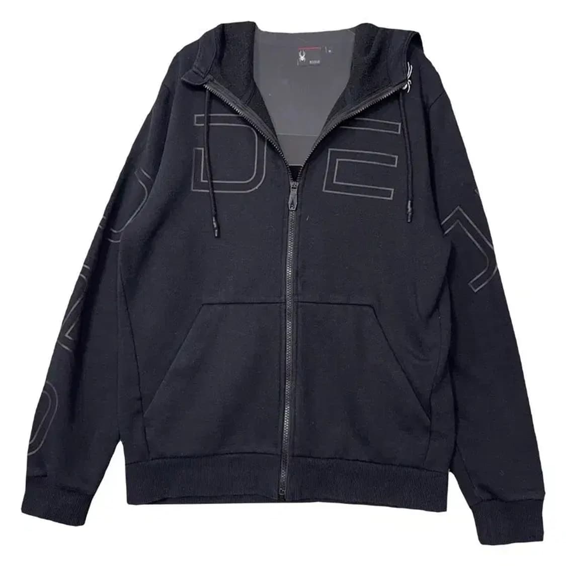 스파이더 네이비 스펠 로고 후드 집업 M 상품이미지1