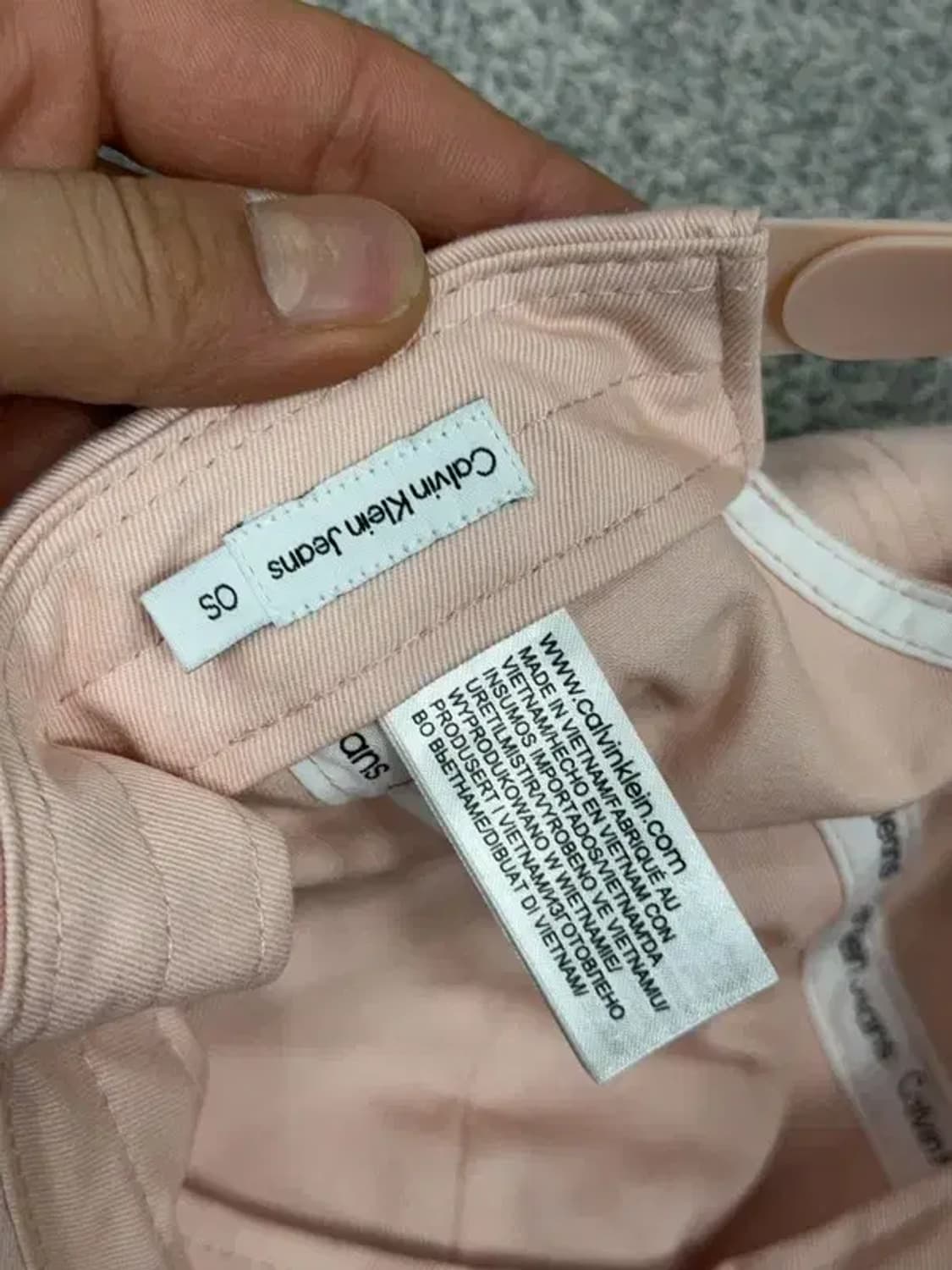 캘빈클라인 여성 로고 라이트 핑크 캡 OS 상품이미지6