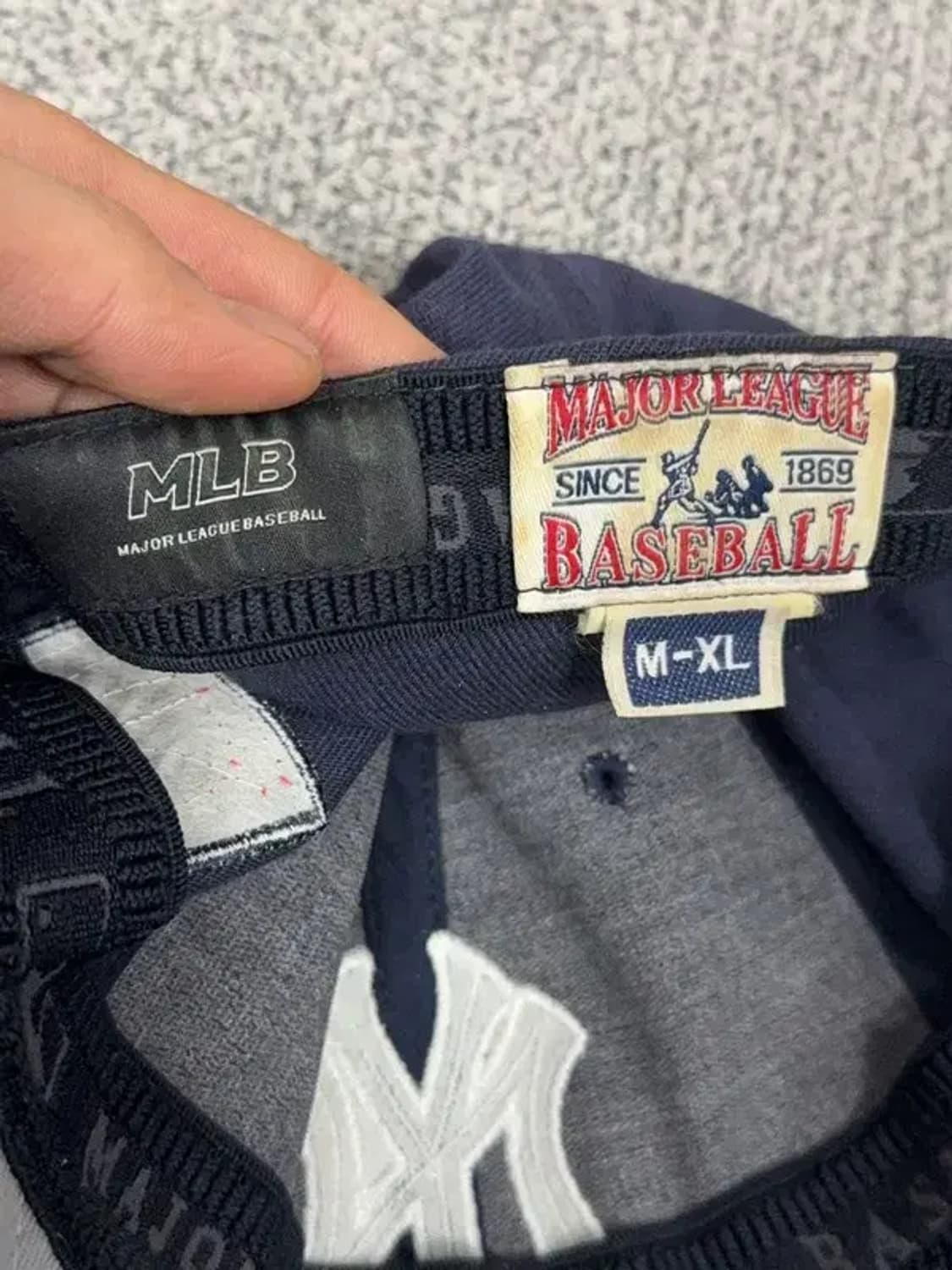 엠엘비 뉴욕양키즈 로고 네이비 캡 M-XL 상품이미지6