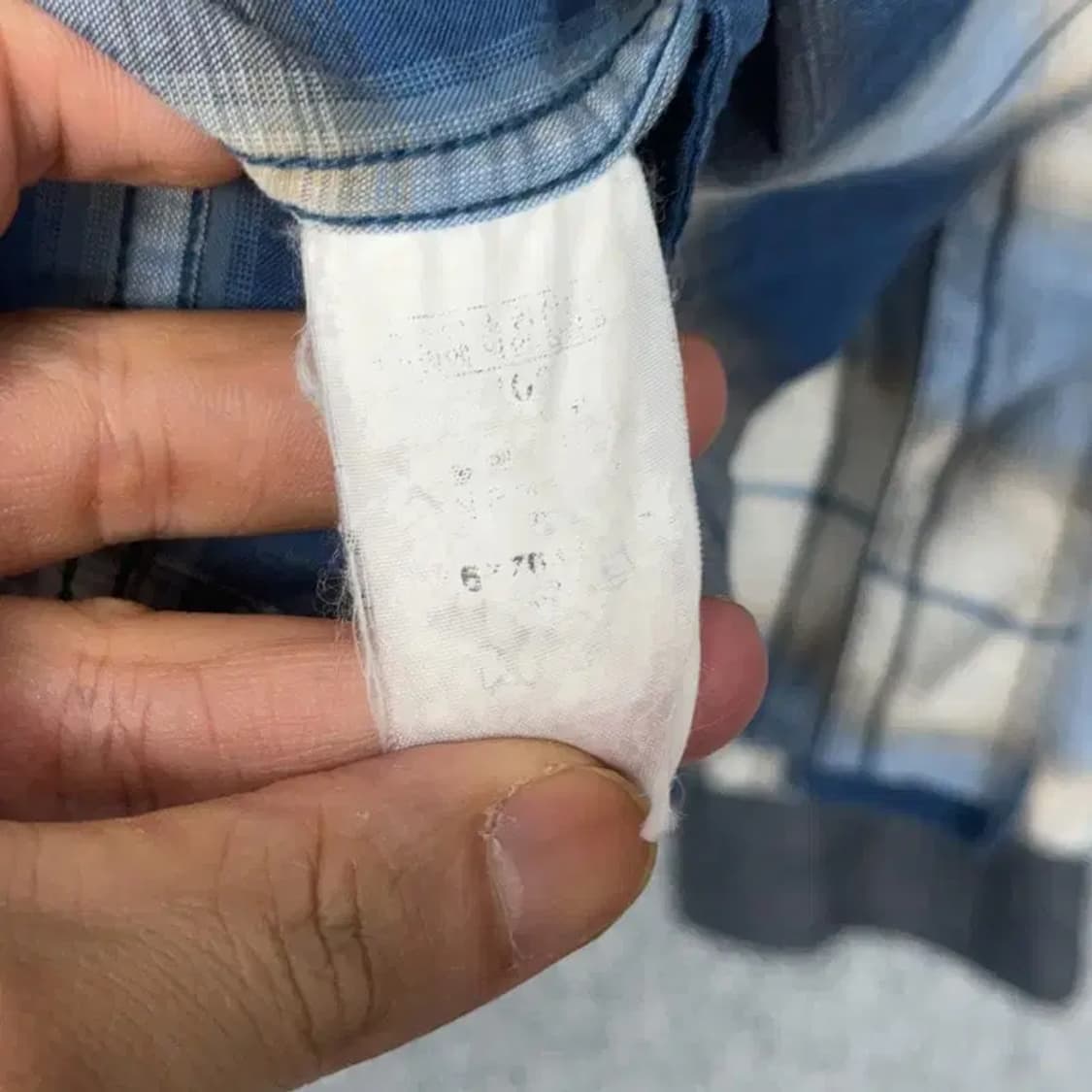 후부 빈티지 포켓 체크 셔츠 100 상품이미지4