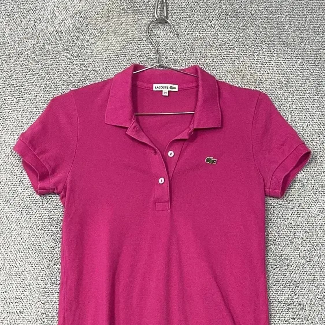 라코스테 핑크 카라 원피스 90 상품이미지3