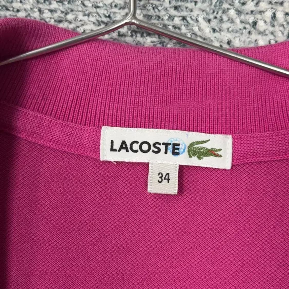 라코스테 핑크 카라 원피스 90 상품이미지5