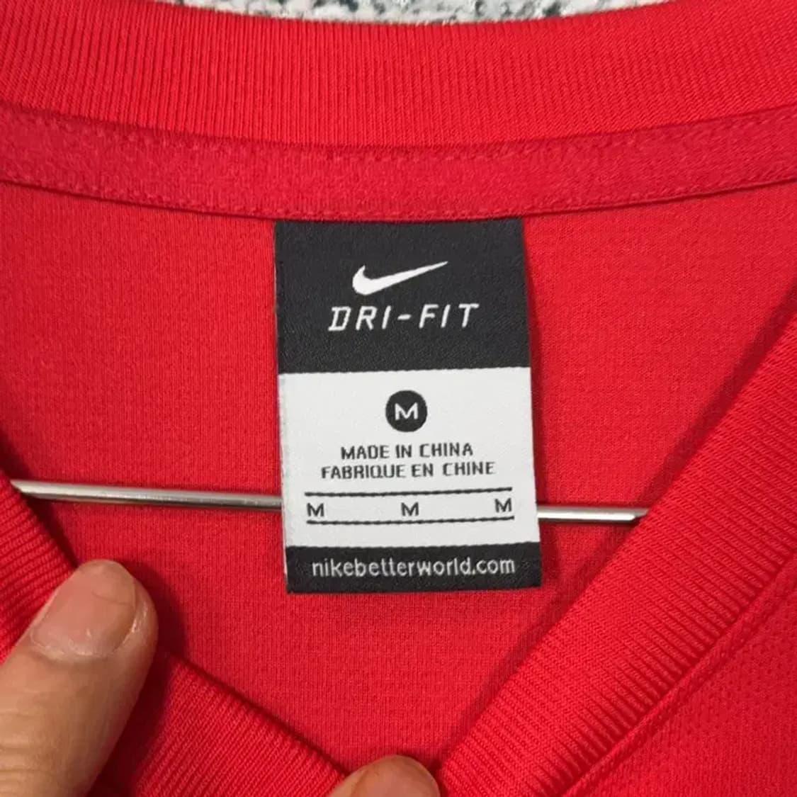 나이키 드라이핏 레드 기능성 긴팔티 M 상품이미지3