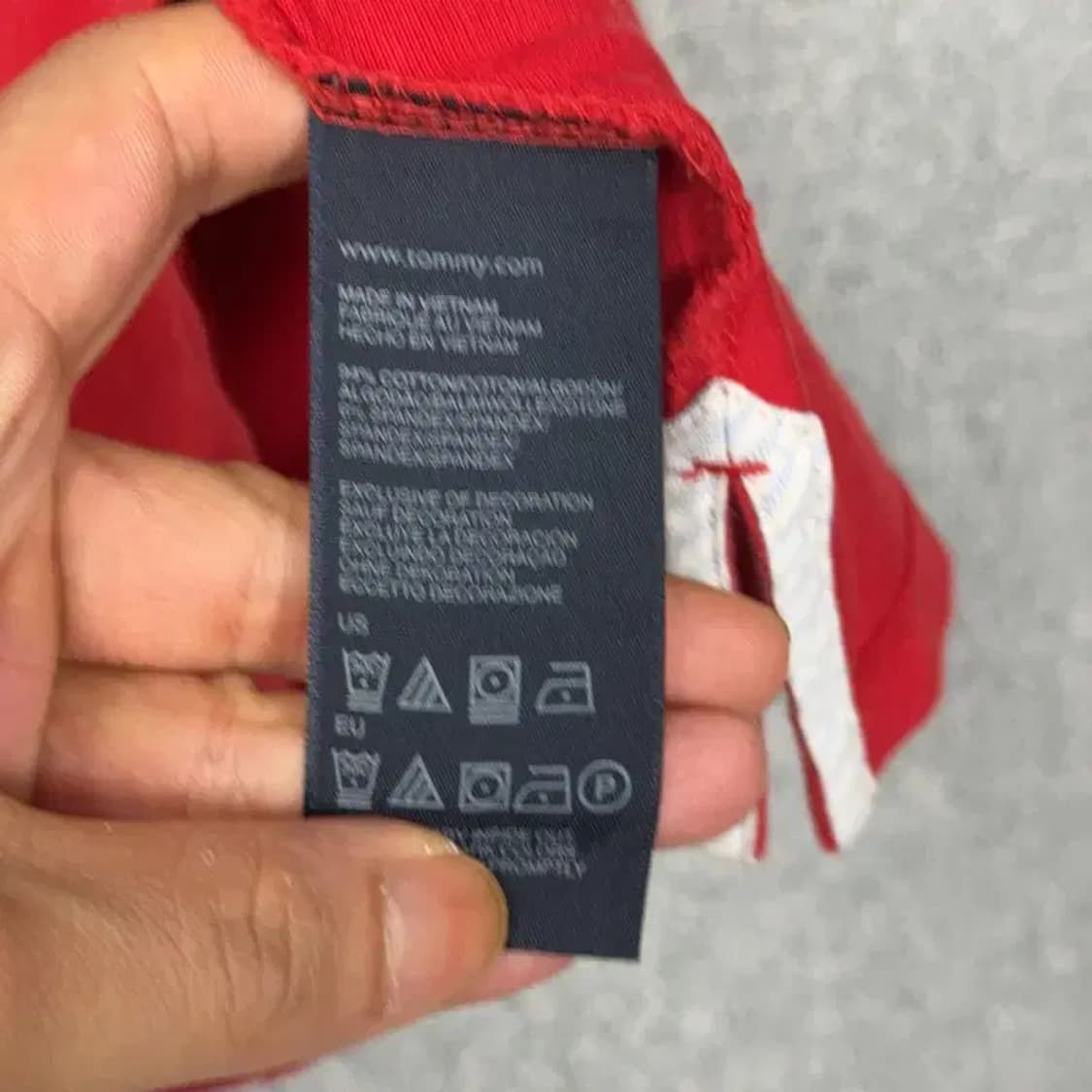 타미힐피거 레드 반팔 카라티 L 상품이미지6