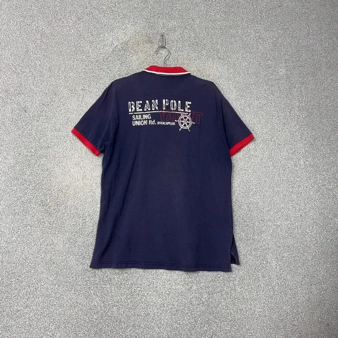 빈폴 로고 네이비 반팔 카라티 110 상품이미지2