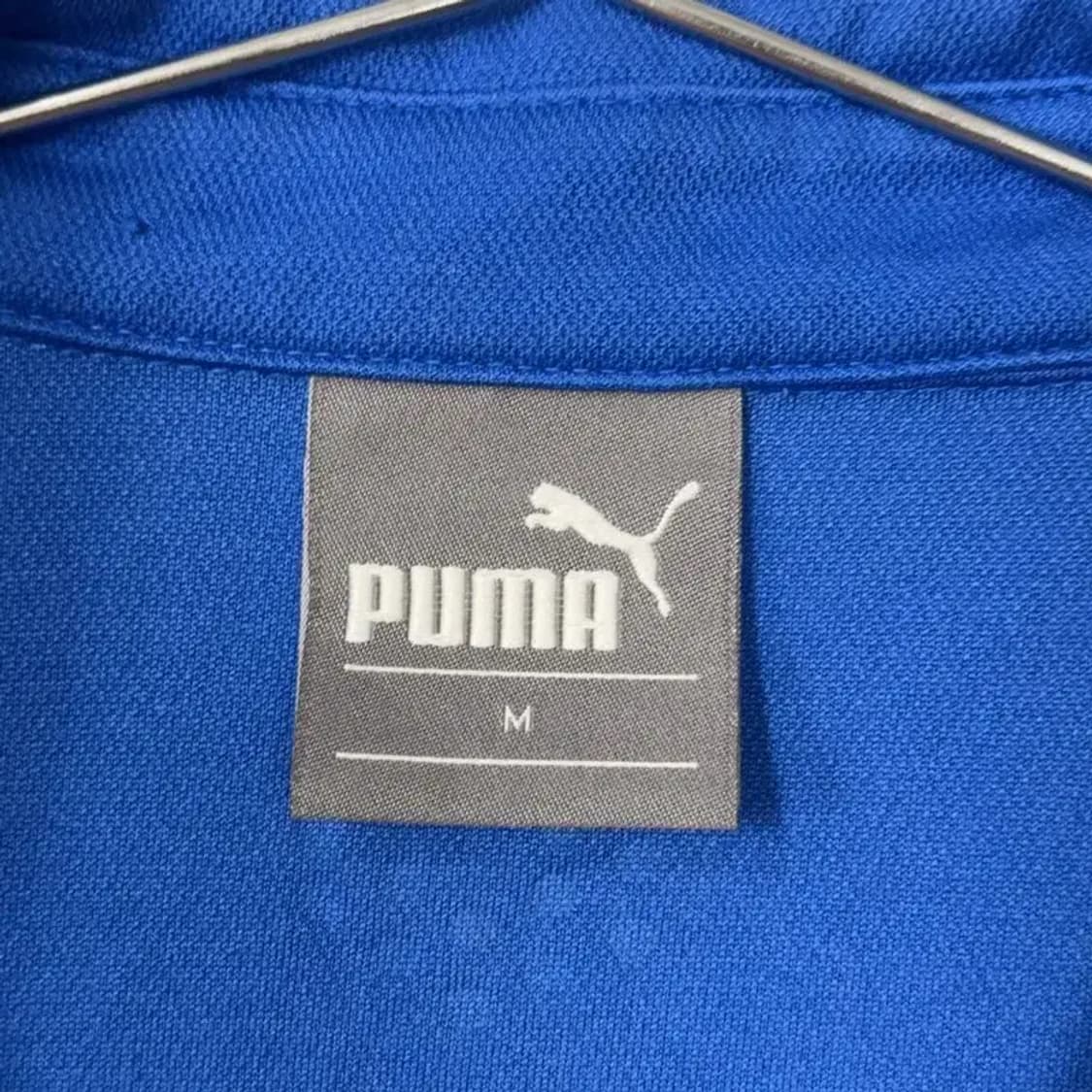 푸마 블루 기능성 반팔 카라티 M 상품이미지3