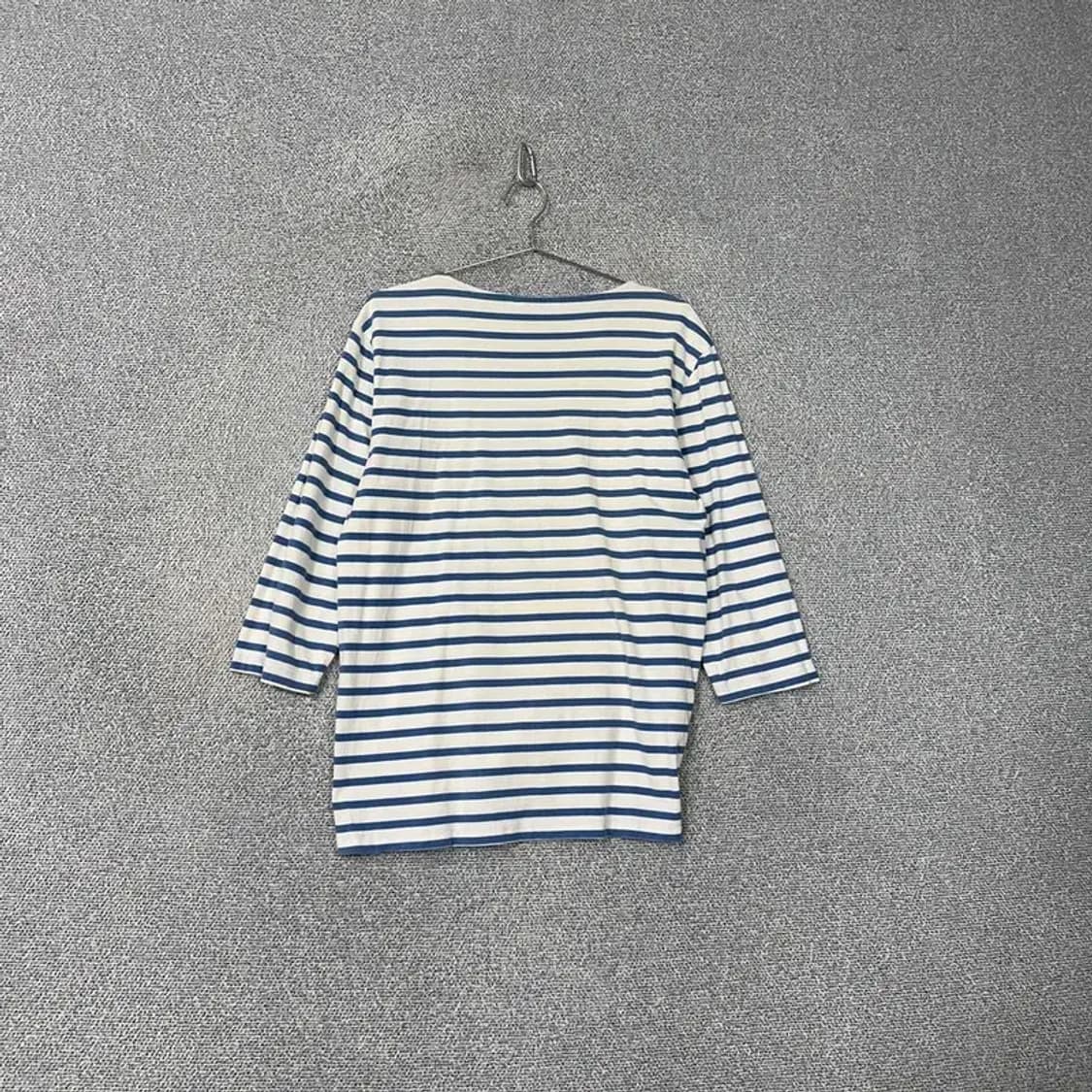 마인드브릿지 스트라이프 캐주얼 코튼 긴팔티 105 상품이미지2