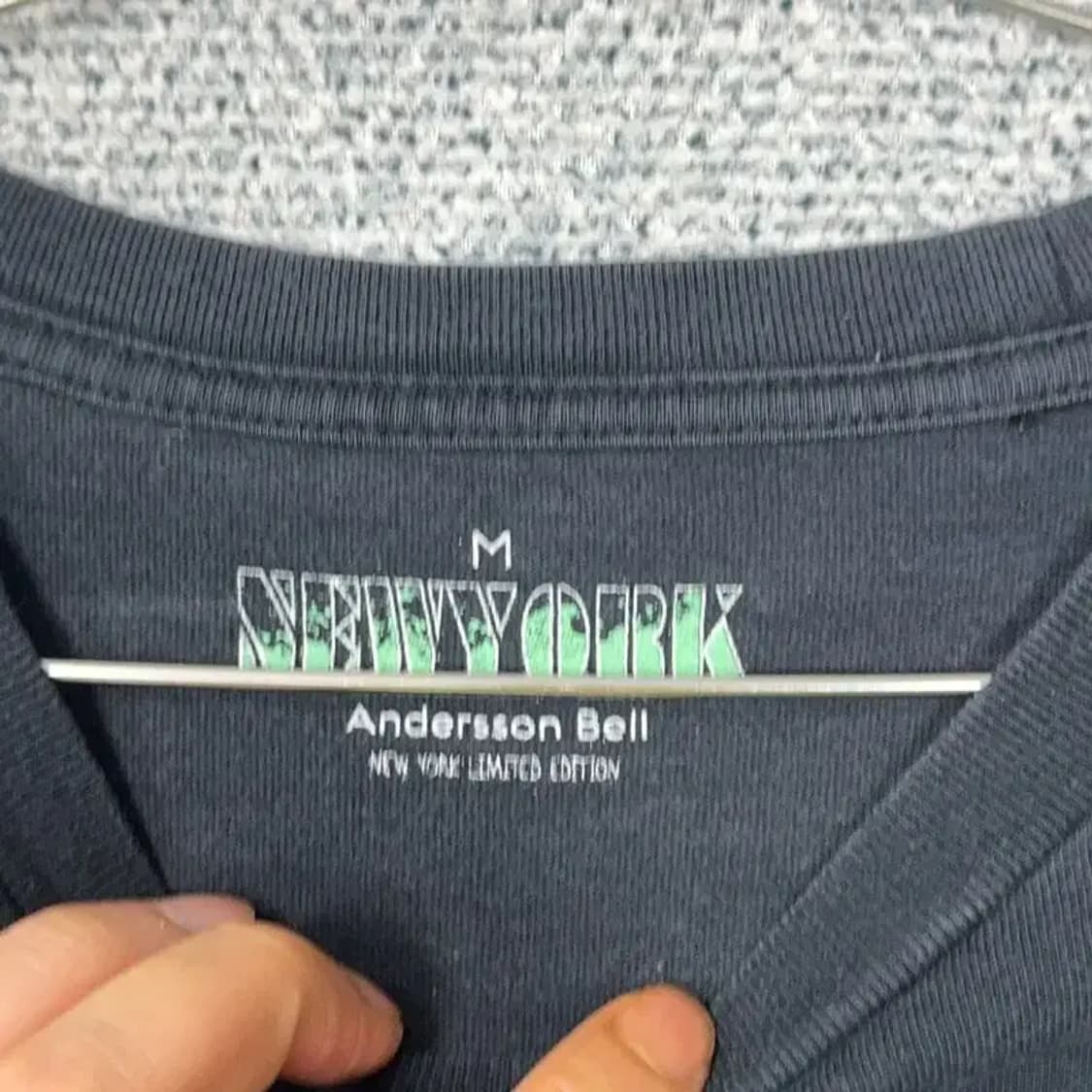 앤더슨벨 뉴욕 빈티지 프린팅 반팔티 M 상품이미지4