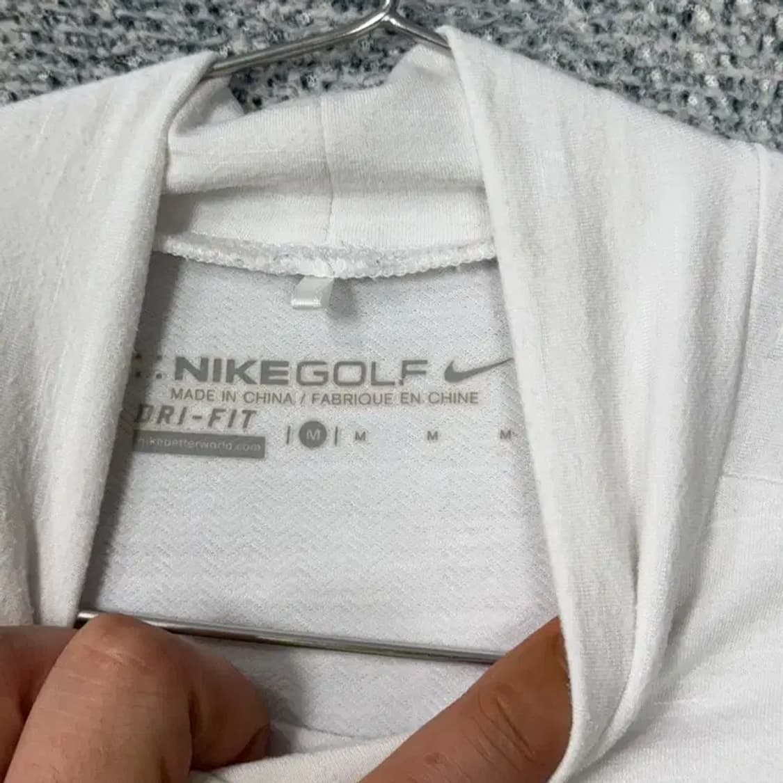 나이키 골프 센터로고 화이트 기능성 긴팔티 M 상품이미지5