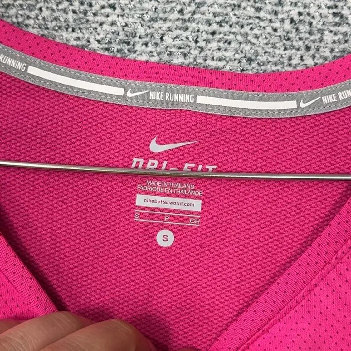 나이키 드라이핏 여성 핑크 기능성 긴팔티 S 상품이미지3