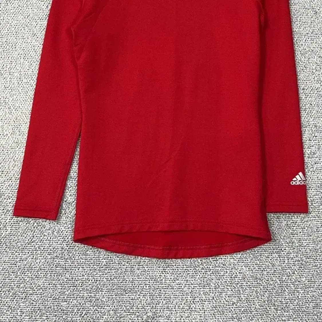 아디다스 로고 레드 기능성 긴팔티 M 상품이미지4